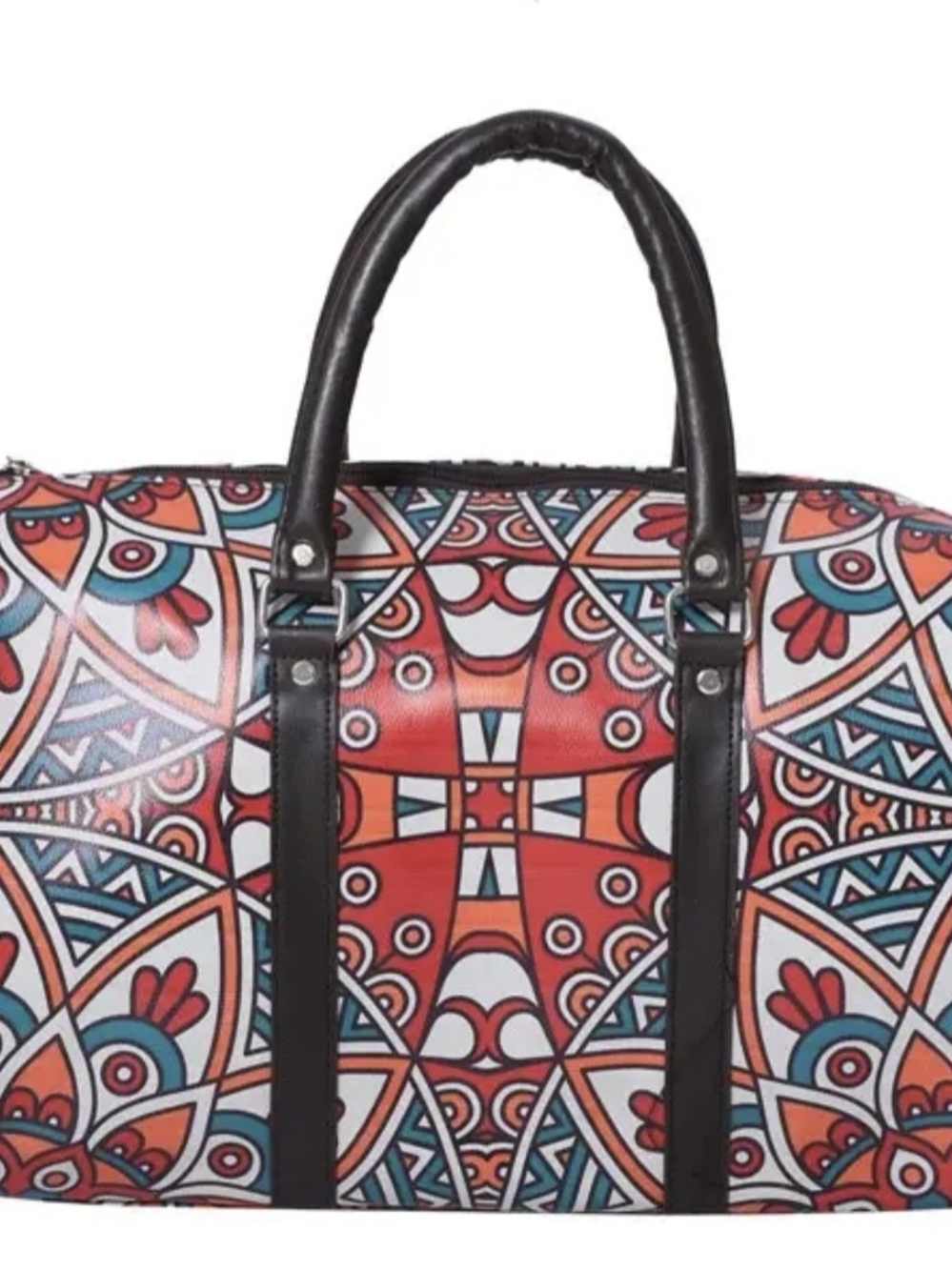 Stylish Multicolor Patterned Travel Tote Bag